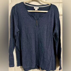 Ariat Women’s Denim XXL Ultra-soft Henley Longsleeve Tee